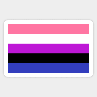 genderfluid pride Sticker